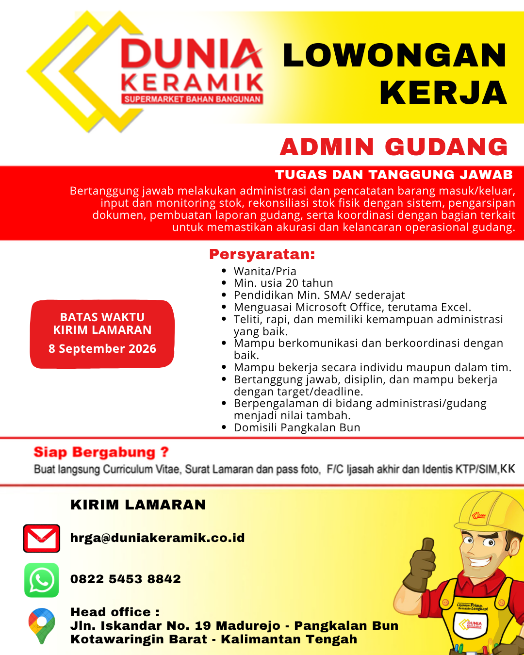 Admin Gudang